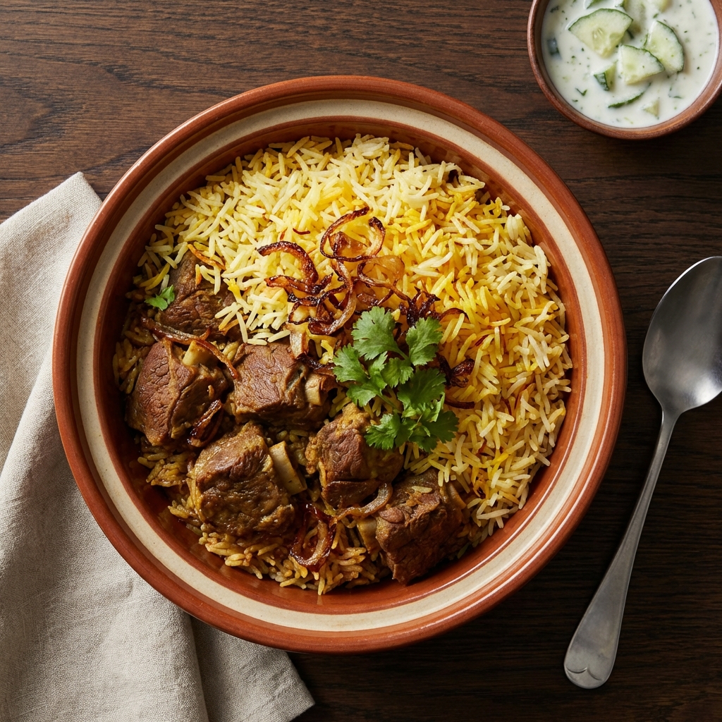 Lamb Biryani – Mains at Zafran House