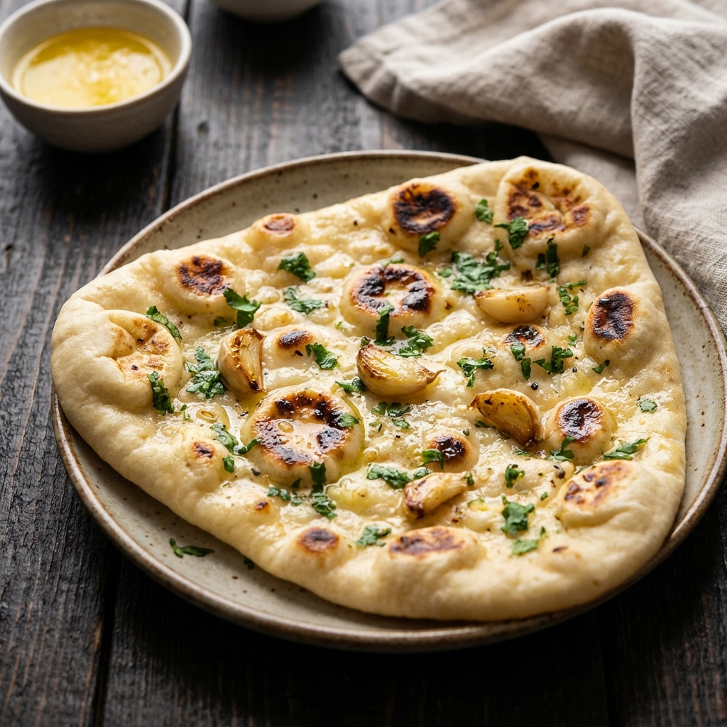Garlic Naan – Breads at Zafran House