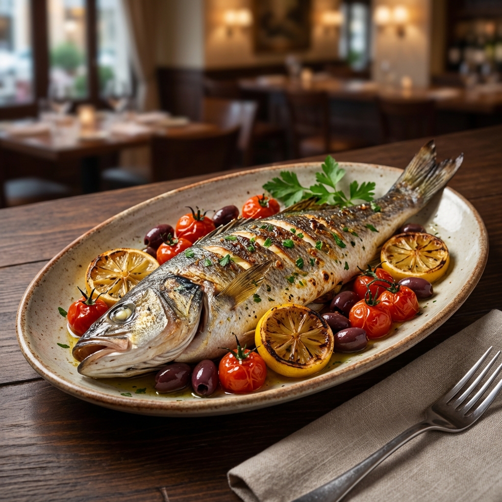 Branzino al Forno – Secondi at Vicolo