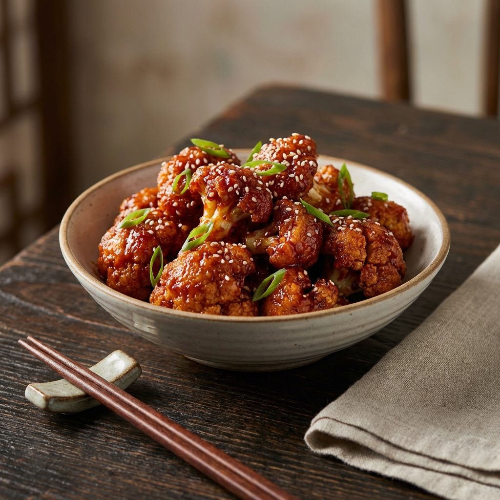 Korean Fried Cauliflower – Starters at Bamboo & Basil