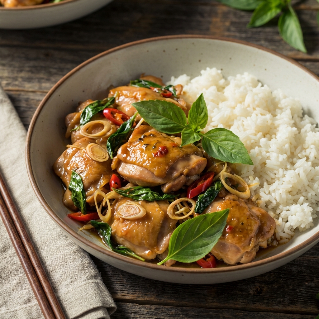 Lemongrass Chicken Stir-Fry – Mains at Bamboo & Basil