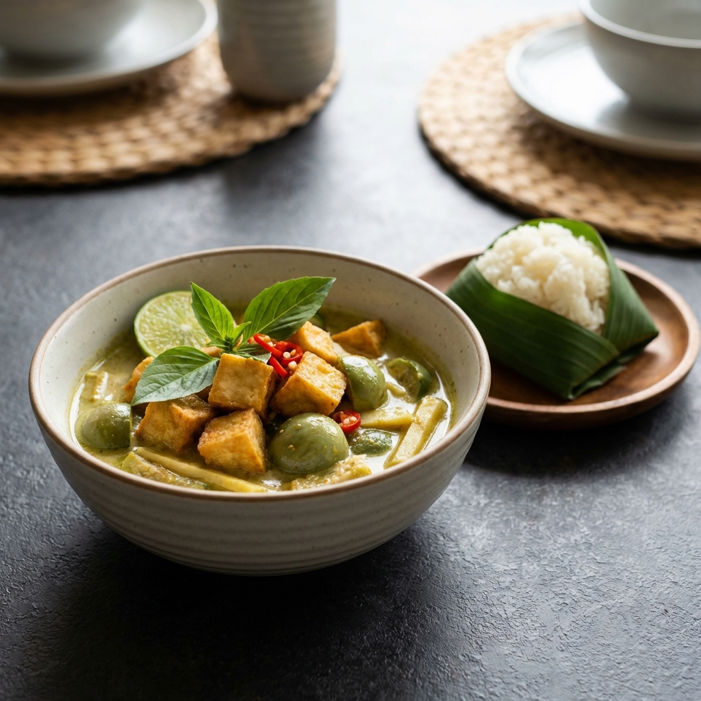 Coconut Curry Tofu – Mains at Bamboo & Basil
