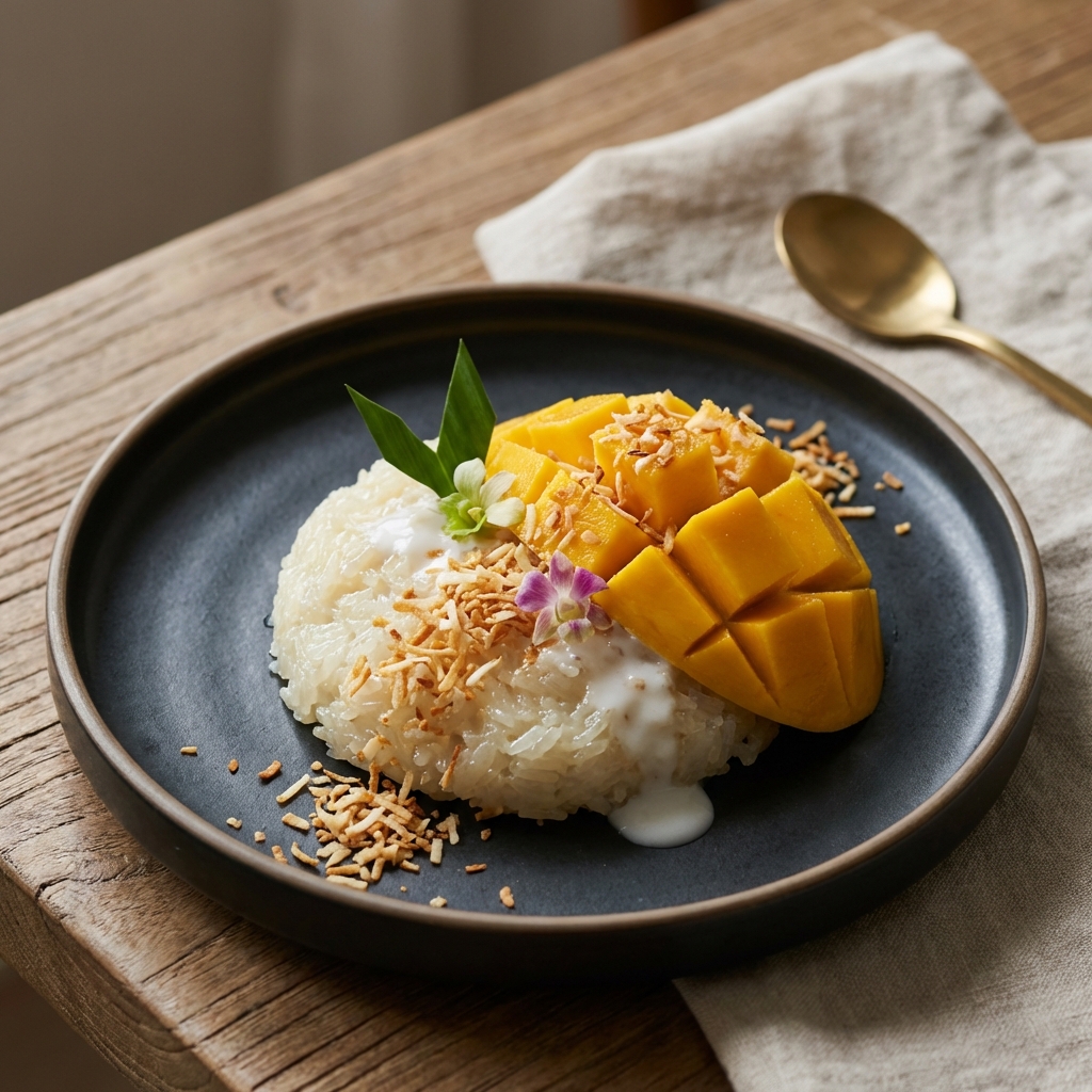 Mango Sticky Rice – Desserts at Bamboo & Basil