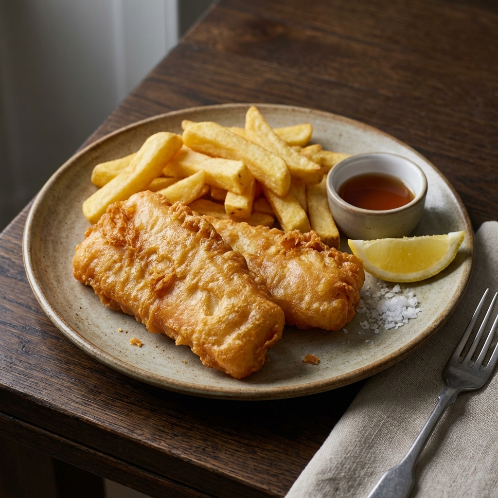 Cod and Chips – Mains at Dan's Home Food