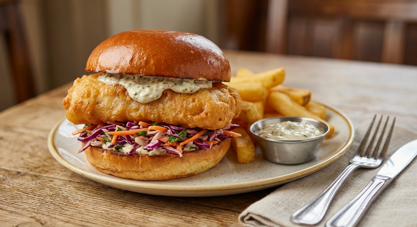 Cod Burger – Burgers at Dan's Home Food