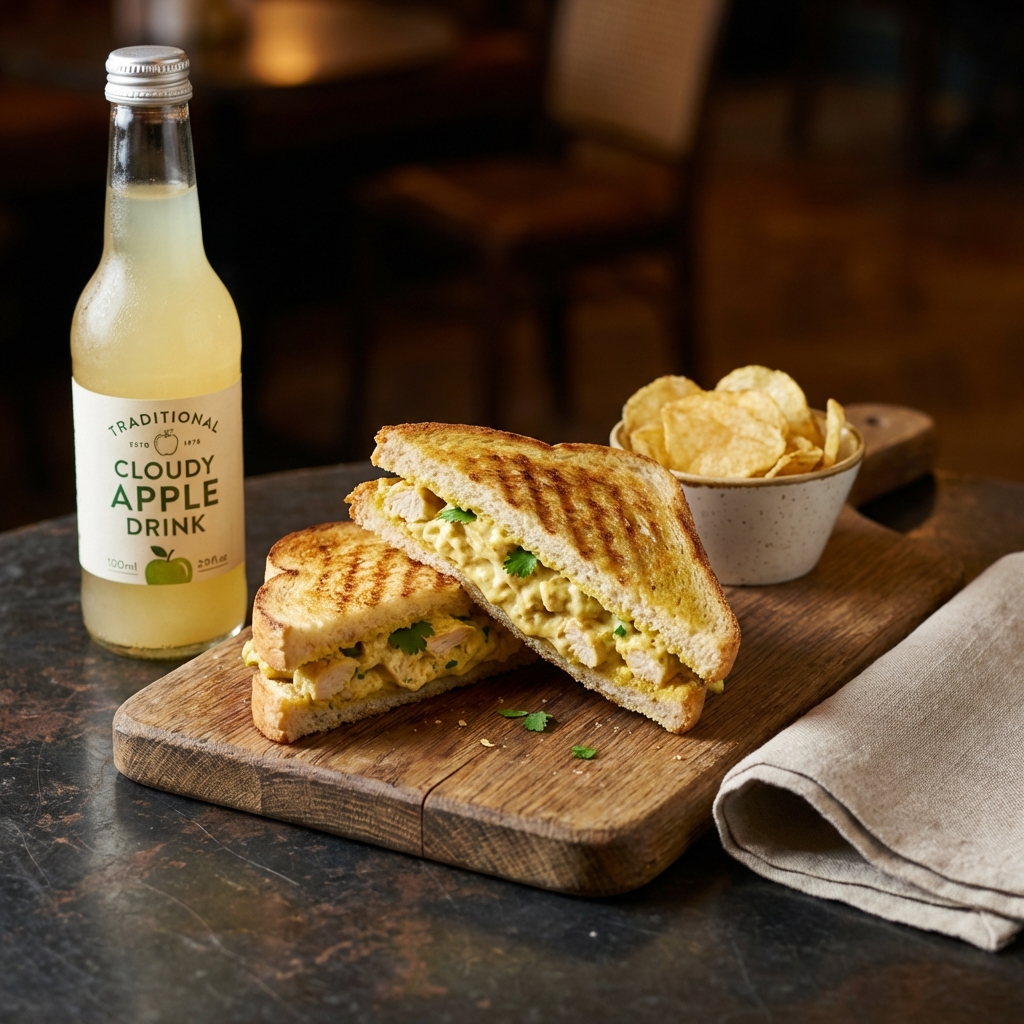 Toasted Coronation Chicken Sandwich – All-Day Meal Deals at Dan's Home Food
