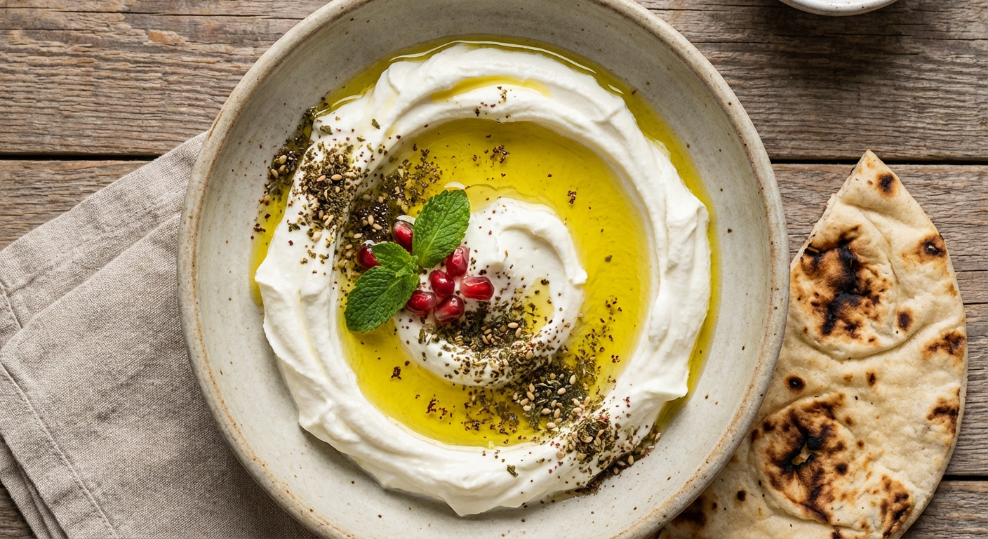 Labneh with Za'atar – Cold Mezze at Levant Grill