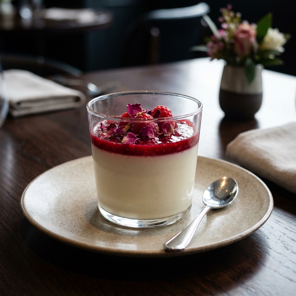 Rose & Raspberry Panna Cotta – Individual Desserts at Sweet Spot Desserts