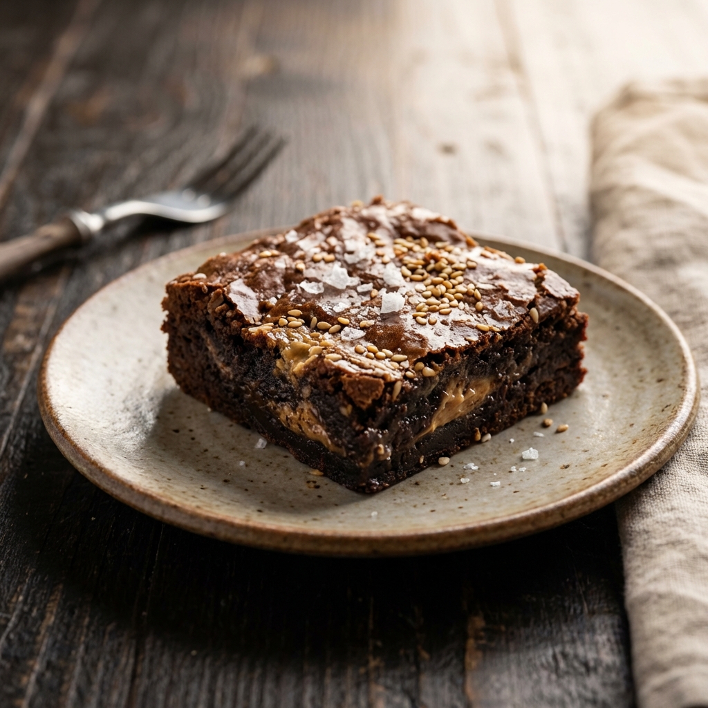 Tahini Chocolate Brownie – Individual Desserts at Sweet Spot Desserts