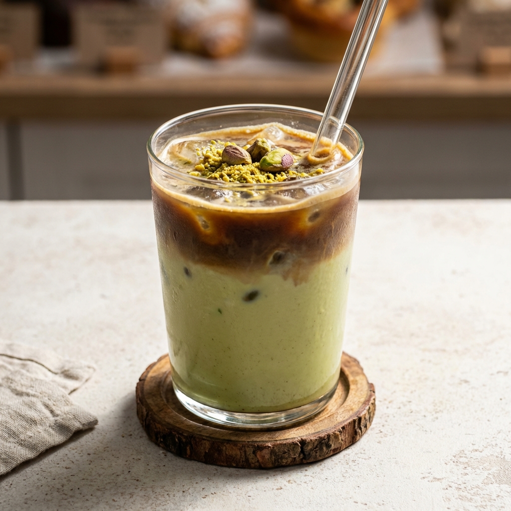 Iced Pistachio Latte – Cold Drinks at Sweet Spot Desserts